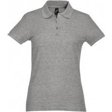 Sol's Women's Passion Pique Polo Shirt - Grey Melange
