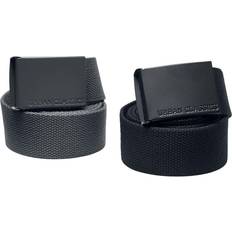 Urban Classics Colored Buckle Canvas Belt 2-Pack Belt charcoal