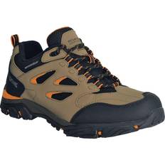 Gold - Men Hiking Shoes Regatta Holcombe IEP Low Walking Shoes GldSnd/FlOrg