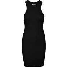 Elastane/Lycra/Spandex - Knee Length Dresses - Solid Colours Noisy May Maya Halter Neck Dress - Black