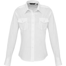 Premier Womens Pilot Shirt - White