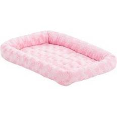 Midwest Quiet Time Fashion Plush Bolster Dog Crate Mat