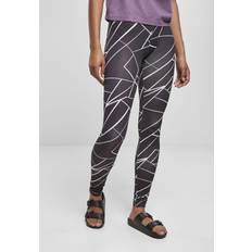 Urban Classics Women's Ladies AOP Leggings, Black/White