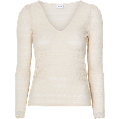 Vila Lace Long Sleeved Blouse - Birch