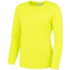 AWDis Just Cool Womens/Ladies Girlie Long Sleeve T-Shirt (Electric Yellow)