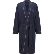 Blue - Men Robes Hugo Boss Classic Kimono Bathrobes - Navy