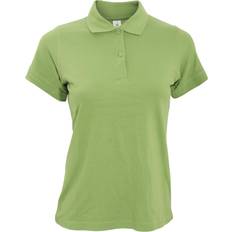 B&C Collection Women's Safran Pure Short-Sleeved Pique Polo Shirt - Pistachio