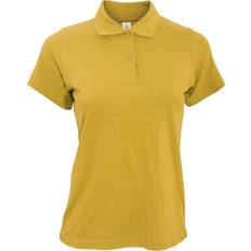 Slim - Women Polo Shirts B&C Collection Women's Safran Pure Short-Sleeved Pique Polo Shirt - Gold