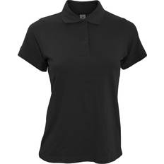 B&C Collection Women's Safran Pure Short-Sleeved Pique Polo Shirt - Black