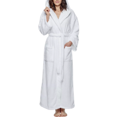 Arus Premium Fleece Full Length Bathrobe - White