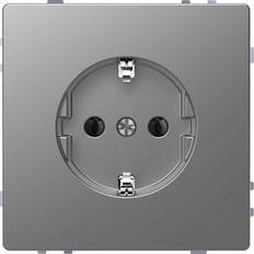 Merten Socket System Design Stainless steel MEG2301-6036