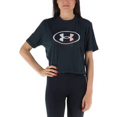 Women - XXL Tank Tops Under Armour Women's Live Sportstyle Graphic Tank Knit Tops Black/Penta