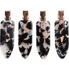 Kitsch Creaseless Clips 4 Piece Set Black Terrazzo