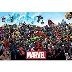 Glass Posters Marvel Universe Comic Poster