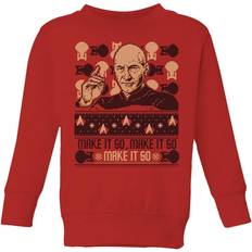 Star Trek The Next Generation Make It So Kids' Christmas Sweatshirt