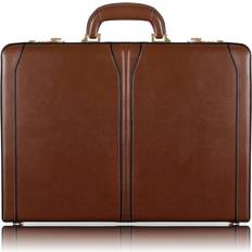 McKlein Lawson Leather 3. Attache Briefcase Brown