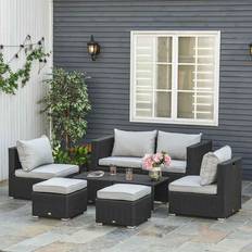 OutSunny Rattan 860-099V70 Outdoor Sofa