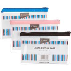 Helix Clear Pencil Case Assorted