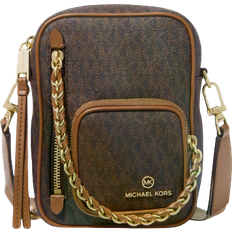 Michael Kors Elliot Small Camera Crossbody Bags - Brown/Acorn/Gold