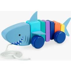 Orange Tree Toys Shark Pull Along Wooden Toy