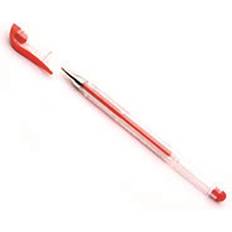 White Box Red Gel Pens (10 Pack)