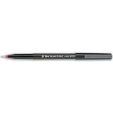 5 Star Fibre Tip Pen Medium 0.7mm Tip 0.4mm Line Red [Pack 12]