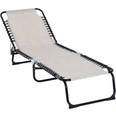 OutSunny Folding Lounge Cream