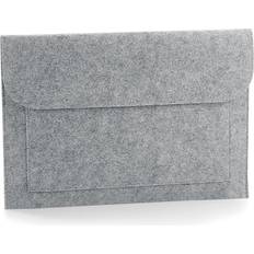 BagBase Felt Laptop/Document Slip/Sleeve (One Size) (Grey Melange)