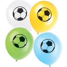 Unique Party Pack of 8 Football Latex Balloons