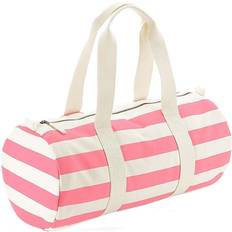 Westford Mill Nautical Barrel Bag (One Size) (Natural/Pink)