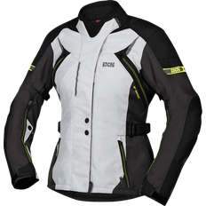 iXS Tour Liz-ST Ladies Motorcycle Textile Jacket, black-grey-yellow, for Women Woman