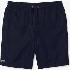 Lacoste Polyester Trousers & Shorts Lacoste Solid Diamond Shorts Men - Navy
