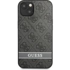 13 mini leather Guess iPhone 13 Mini Cover Printed Stripe Bottom Grå