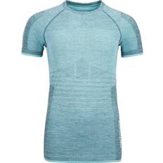 Ortovox Women's 230 Competition Short Sleeve Merino base layer S, grey/turquoise