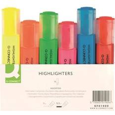 Blue Markers Connect Assorted Highlighter Pens Pack of 6