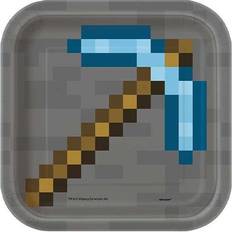 Minecraft Disposable Plates Birthday Party 8-pack