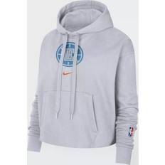 Nike Los Angeles Clippers White Essential Cropped Pullover Hoodie 21/22 W