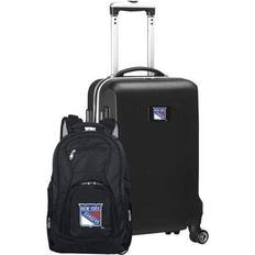 NHL New York Rangers Deluxe 2-Piece Backpack and Carry-On Set Black