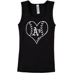 Girls - L Tank Tops Soft As A Grape Youth Girl's Oakland Athletics Cotton Tank Top - Black