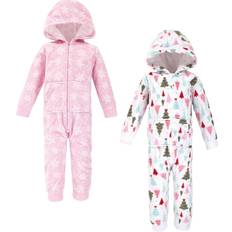 Hudson Baby 2-Pack Sparkle Trees Fleece Hooded Toddler Coveralls