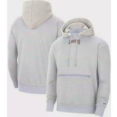 Nike Los Angeles Lakers 75th Anniversary Courtside Striped Pullover Hoodie Sr