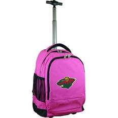 NHL Minnesota Wild 19 Premium Wheeled Backpack Pink