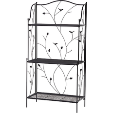 GlitzHome 3-Tiered Plant Stand 27.94x57.785x113.665cm