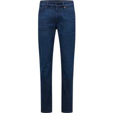 HUGO BOSS Slim Fit Jeans in Blue Comfort-Stretch Denim - Dark Blue