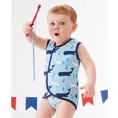 1-3M UV Suits Children's Clothing Splash About Baby Wrap Wetsuit, Vintage Moby, 18-30