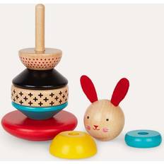 Petitcollage Wooden Rabbit Stacker Toy