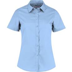 Kustom Kit Women's Short Sleeve Poplin Shirt - Light Blue