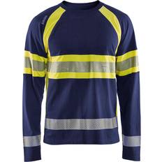 Blåkläder 3510 Long-Sleeved T-Shirt High Vis (Navy/High Vis Yellow)