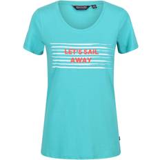 Regatta Womens/ladies Filandra Vi Stripe Tshirt (turquoise)