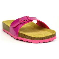 Sanosan Womens/Ladies Malaga Lacquered Sandals (5 UK) (Fuchsia/Brown)